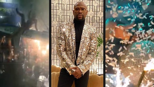 Muchos billetes, bailarinas y cantantes famosos: Así celebró Mayweather su cumpleaños 43