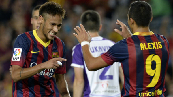 Sin Messi, Barcelona golea al Valladolid