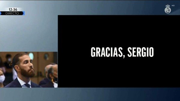 Tristeza y emoción: Con lágrimas incluidas, así fue el homenaje del Real Madrid a Sergio Ramos