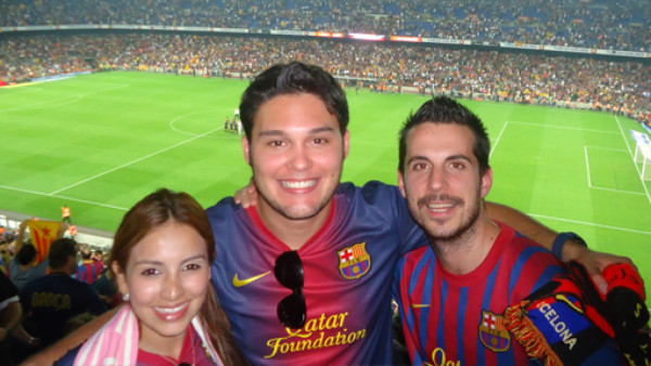 Luna de miel catracha en el Camp Nou