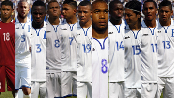 La alineación de Honduras ante Costa Rica