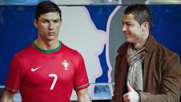 Cristiano Ronaldo conoció su réplica en el Museo de Cera