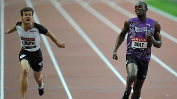 Lemaitre a cinco metros de Bolt