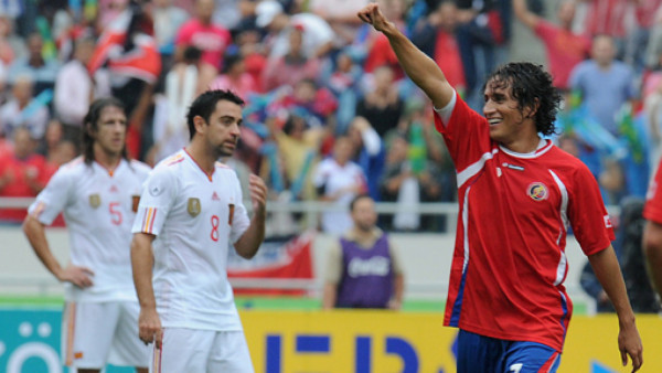 España frustró la alegría de Costa Rica