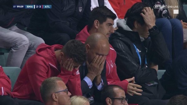 NO SE VIO EN TV: El feo momento de Courtois; el drama de Lopetegui y Florentino