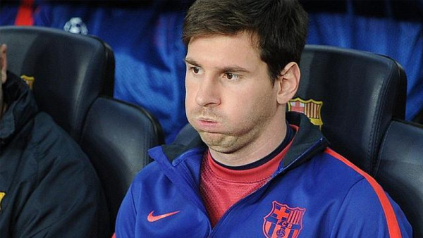 Messi sería suplente ante el Atlético de Madrid