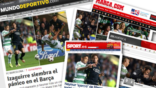Prensa de España: 'Izaguirre siembra pánico en el Barcelona”