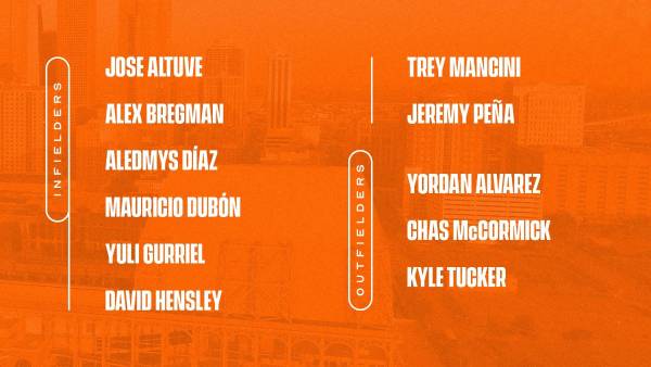 Mauricio Dubón es una de los opciones de los Astros para figurar en una de las almohadillas.