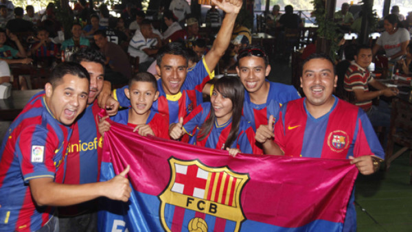 Aficionados del Barcelona también celebraron en Honduras