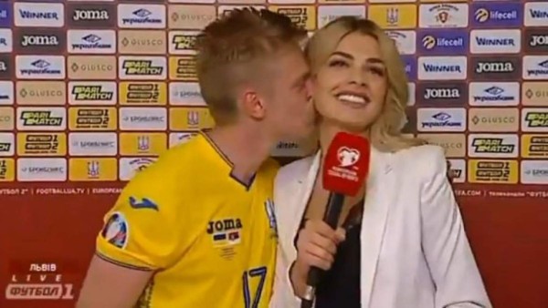 La hermosa periodista de Ucrania que tiene 'loco' a futbolista del Manchester City: 'Fue el sí más importante de mi vida'