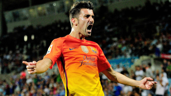 David Villa traspasado del Barcelona al Atlético de Madrid