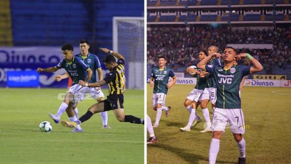 Javier Arriaga e Isaac Castillo disputaron minutos en el clásico ante Real España.