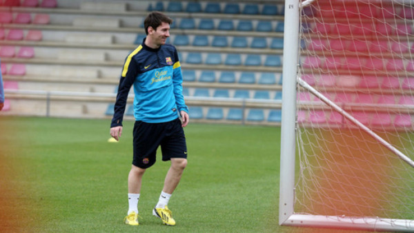 Messi no se tomó el día libre y prefirió hacer gimnasio