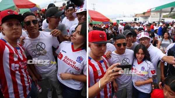 Exjugador del Olimpia es captado en la zona de Sol compartiendo con los hinchas blancos previo al inicio de la final ante Potros