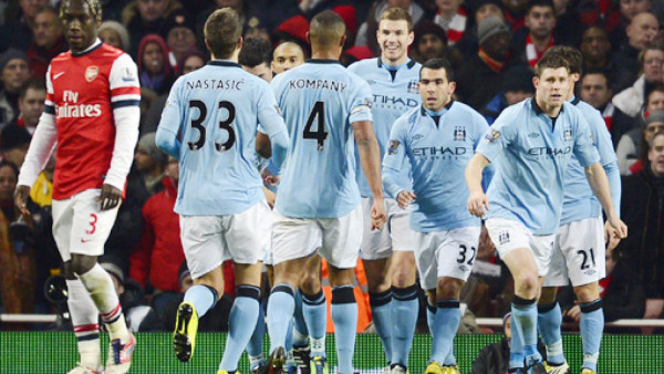 Manchester City liquida fácilmente al Arsenal