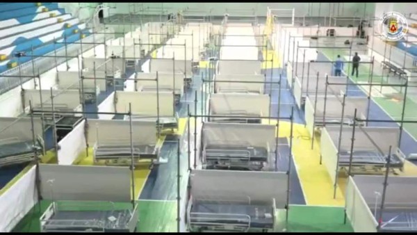 Gimnasio Municipal de San Pedro Sula es equipado para atender pacientes de coronavirus