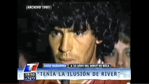 Diego Maradona: 'Tenía la ilusión de ir River'