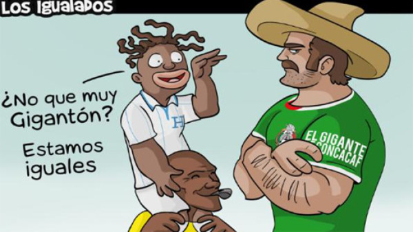 Con caricaturas se desahogan en México tras empate ante Honduras