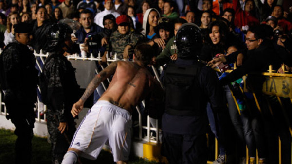 La chica de la camiseta de Beckham