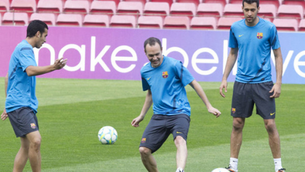 Iniesta y Busquets ya están disponibles con el Barcelona