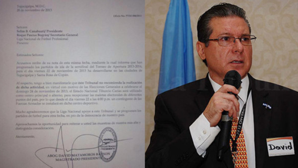 Tribunal Supremo Electoral comunica que ocupa estadio Nacional