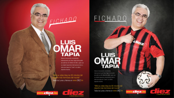 DIEZ ficha a Luis Omar Tapia