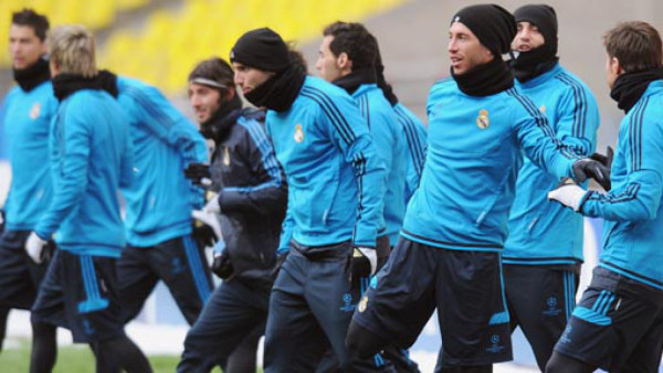 Real Madrid, a ocho grados bajo cero