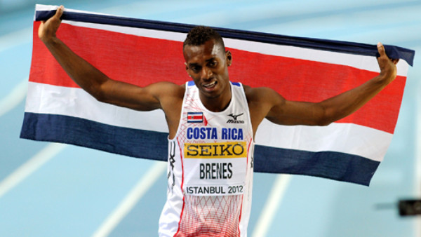 Nery Brenes dio oro histórico a Costa Rica en 400 metros