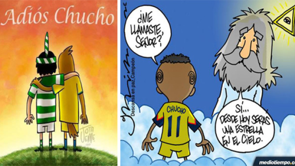Con caricaturas y memes despiden a 'Chucho” Benítez