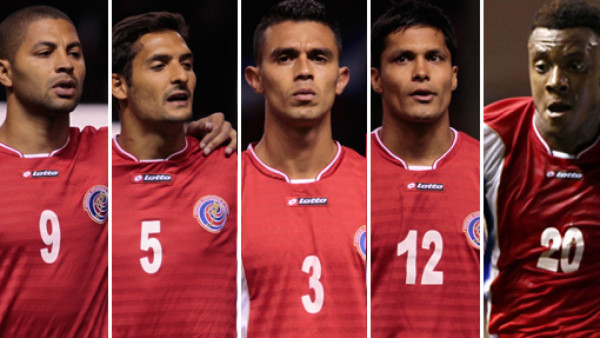 Cinco legionarios de Costa Rica que estarán ante Honduras