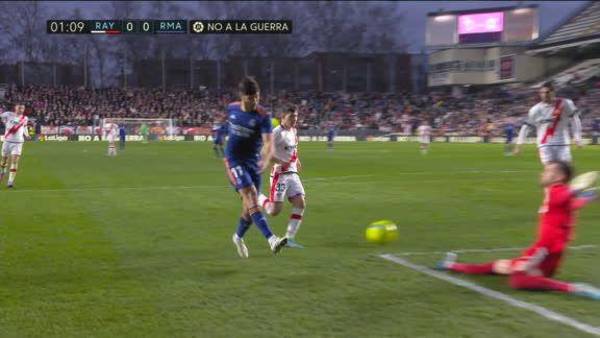 Esta fue la primera que falló Asensio.