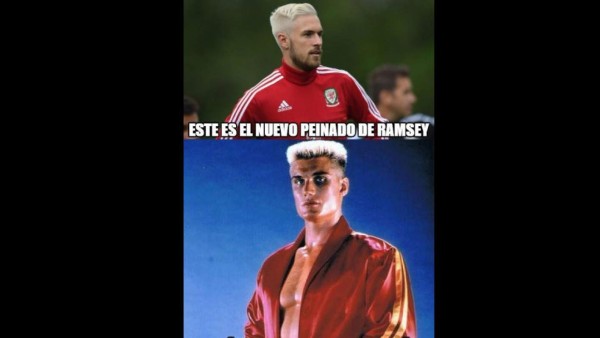 Aaron Ramsey, el protagonista de los memes este lunes en la Eurocopa junto a Gareth Bale