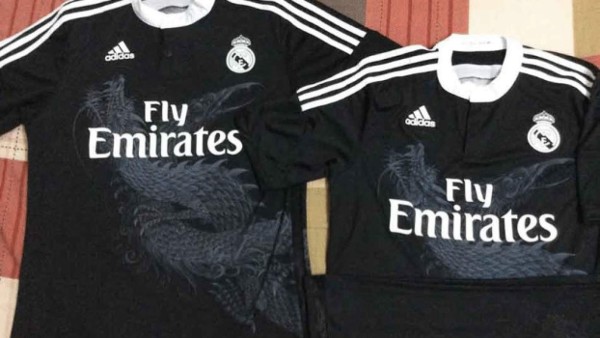 Tercera equipación de Real Madrid sería negra y con dragón