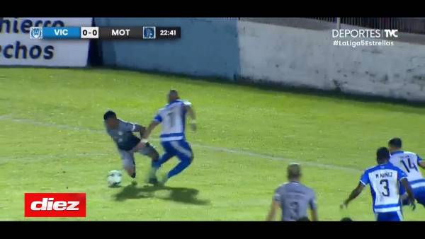 La clara acción del penal en favor del Motagua que no señaló el réferi central Melvin Matamoros.