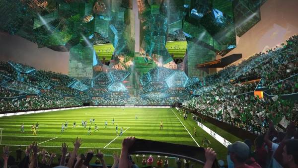 NEOM stadium en Arabia Saudí.