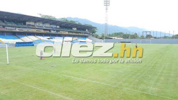 ¡A marcha forzada; así trabajan para pulir el estadio Morazán para el Honduras vs Costa Rica!