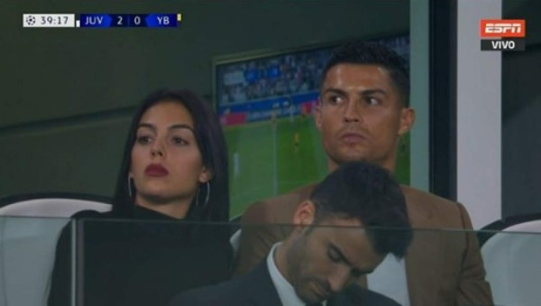 No los deja solo: Cristiano Ronaldo acompañó a la Juventus desde el palco