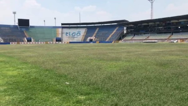 Tras un mes sin fútbol: Así luce el estadio Nacional de Tegucigalpa