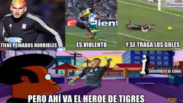 América, Tigres y Nahuel Guzmán, víctimas favoritas de los memes en la Concachampions