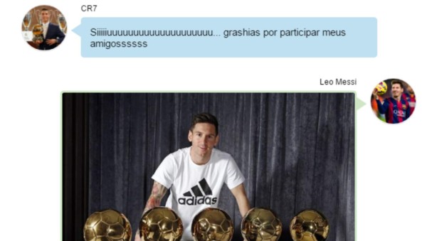 Parodia: El chat de WhatsApp de los cracks tras ganar Cristiano el Balón de Oro