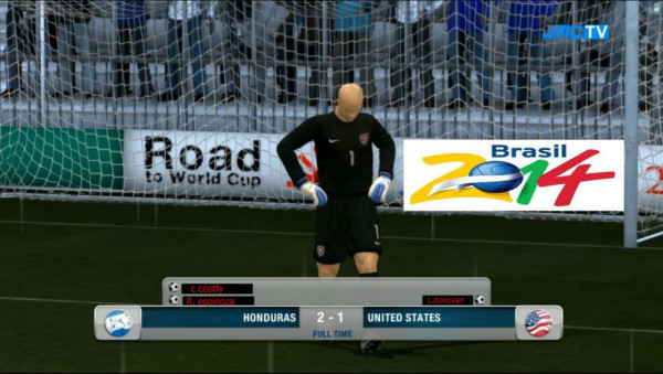 Fotomontajes dedicado al juego entre Honduras y Estados Unidos.