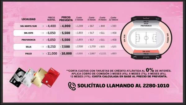OFICIAL: Precios de la boletería para el Olimpia vs Inter Miami de Messi en Honduras; ¿cuándo saldrán a la venta?
