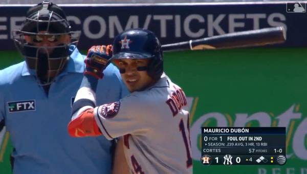 Mauricio Dubón ya suma 21 partidos jugando con los Astros de Houston, los mismos que jugó con Gigantes en el primer semestre del año.