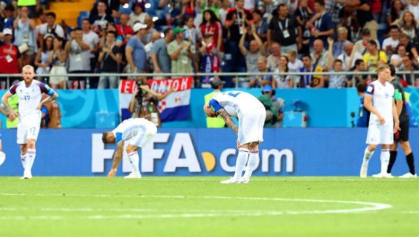 El triste adiós de los islandeses en la Copa del Mundo, Rusia 2018