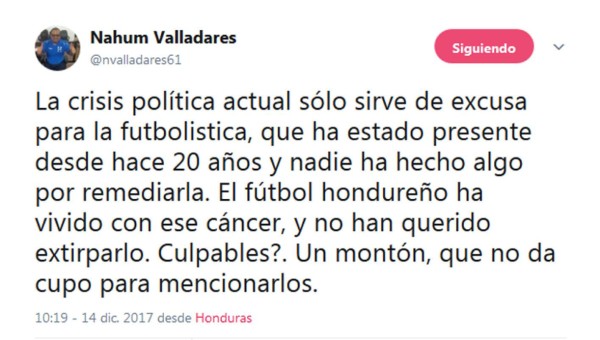 Periodistas y gente del deporte, lanzan duras críticas tras el suceso del Morazán