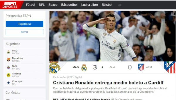 Lo que dice la prensa internacional sobre el gane del Real Madrid: 'Atleti, yo soy tu padre'