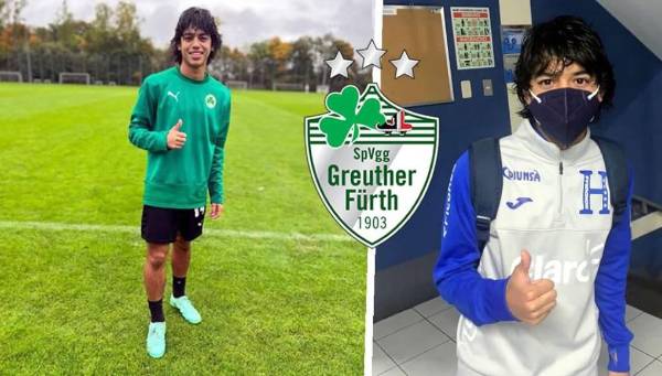 Johann Chirinos con los colores del Greuther Fürth de la segunda división de Alemania.