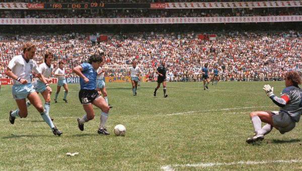 Maradona y aquel gol histórico que hizo ante Inglaterra en el Mundial de 1986.