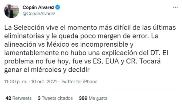 Tajantes: así reaccionan los periodistas luego de la dolorosa derrota de Honduras en el Azteca