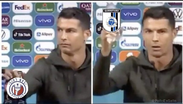Los memes del rechazo de Cristiano Ronaldo a famosa gaseosa y por su doblete con Portugal